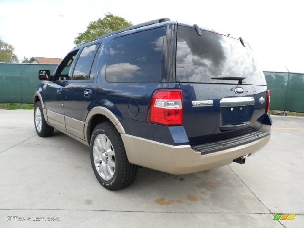 2012 Expedition King Ranch - Dark Blue Pearl Metallic / Chaparral photo #5