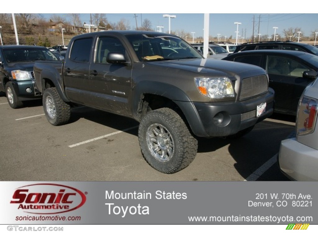 2009 Tacoma V6 Double Cab 4x4 - Pyrite Brown Mica / Sand Beige photo #1