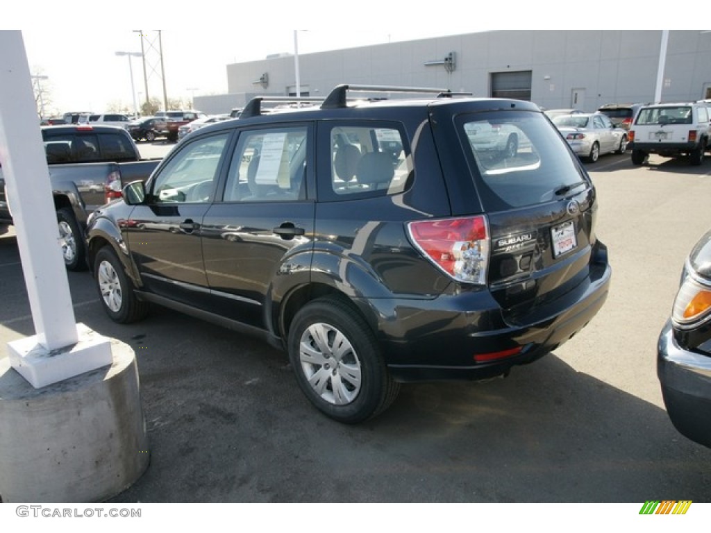 2009 Forester 2.5 X - Obsidian Black Pearl / Platinum photo #3