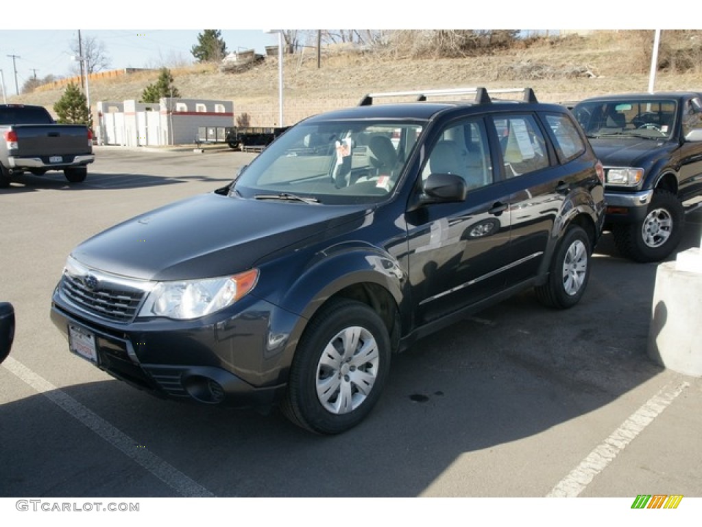 2009 Forester 2.5 X - Obsidian Black Pearl / Platinum photo #4
