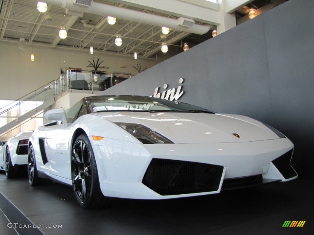 2012 Gallardo LP 560-4 Spyder - Bianco Monocerus / Nero Perseus photo #6