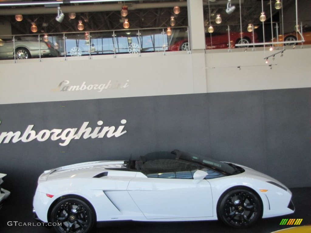 2012 Gallardo LP 560-4 Spyder - Bianco Monocerus / Nero Perseus photo #8
