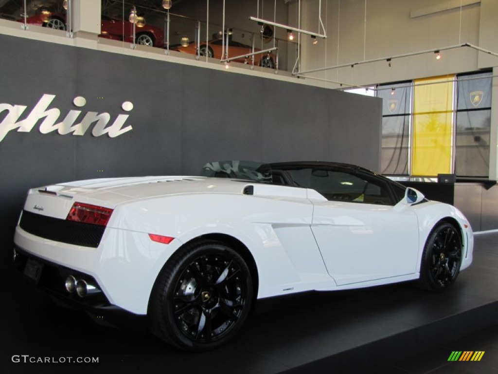 2012 Gallardo LP 560-4 Spyder - Bianco Monocerus / Nero Perseus photo #9