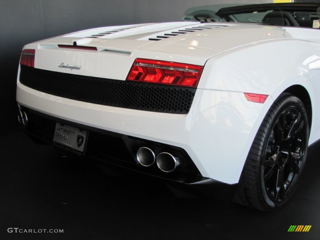 2012 Gallardo LP 560-4 Spyder - Bianco Monocerus / Nero Perseus photo #11