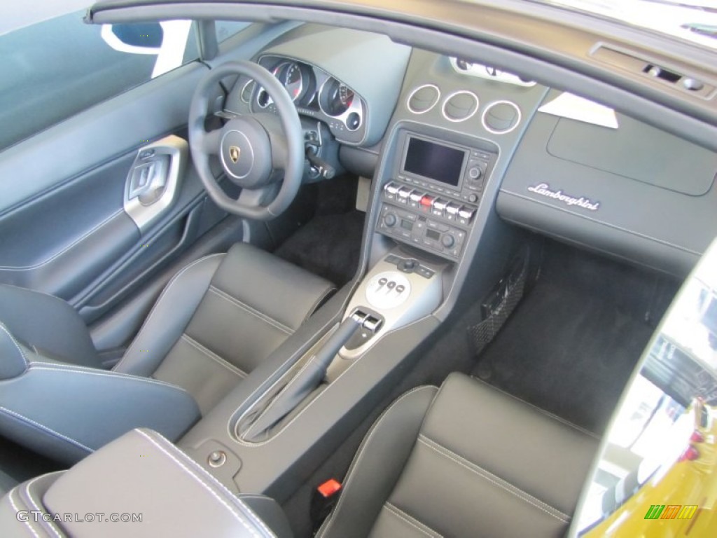 2012 Lamborghini Gallardo LP 560-4 Spyder Nero Perseus Dashboard Photo #61958795