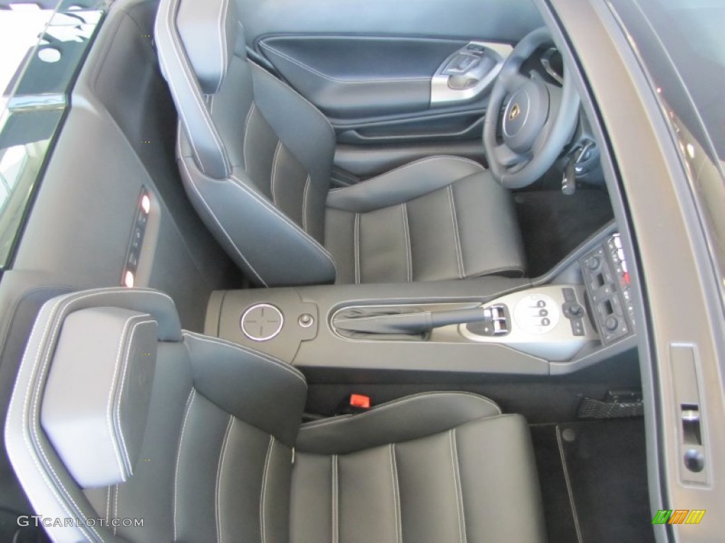 Nero Perseus Interior 2012 Lamborghini Gallardo LP 560-4 Spyder Photo #61958810