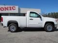 Summit White - Sierra 1500 SLE Regular Cab Photo No. 8