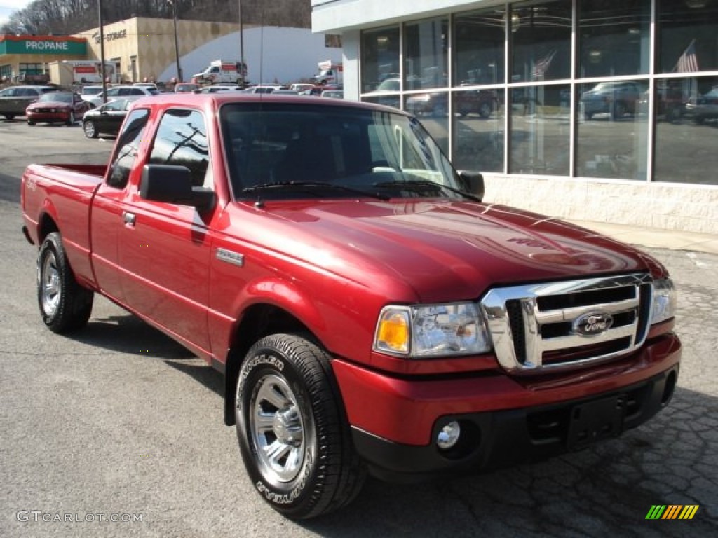 Redfire Metallic 2009 Ford Ranger XLT SuperCab 4x4 Exterior Photo #61962653