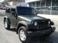 2009 Jeep Green Metallic Jeep Wrangler X 4x4  photo #2