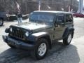 2009 Jeep Green Metallic Jeep Wrangler X 4x4  photo #4