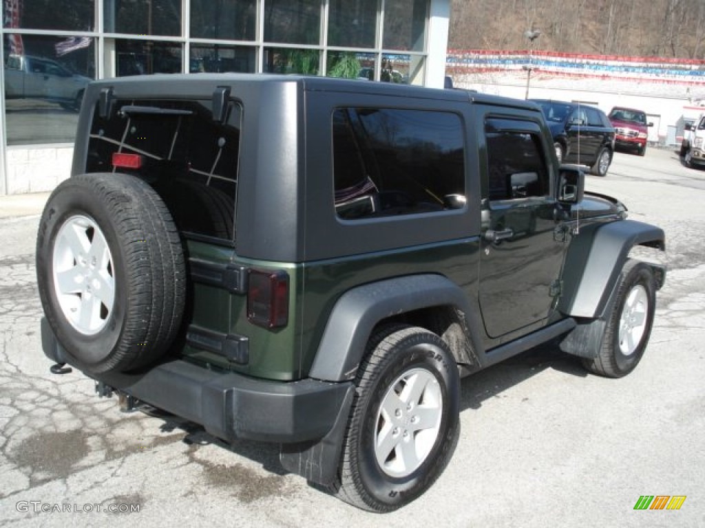 2009 Wrangler X 4x4 - Jeep Green Metallic / Dark Slate Gray/Medium Slate Gray photo #8