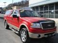 2007 Bright Red Ford F150 Lariat SuperCab 4x4  photo #2