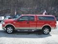 2007 Bright Red Ford F150 Lariat SuperCab 4x4  photo #5