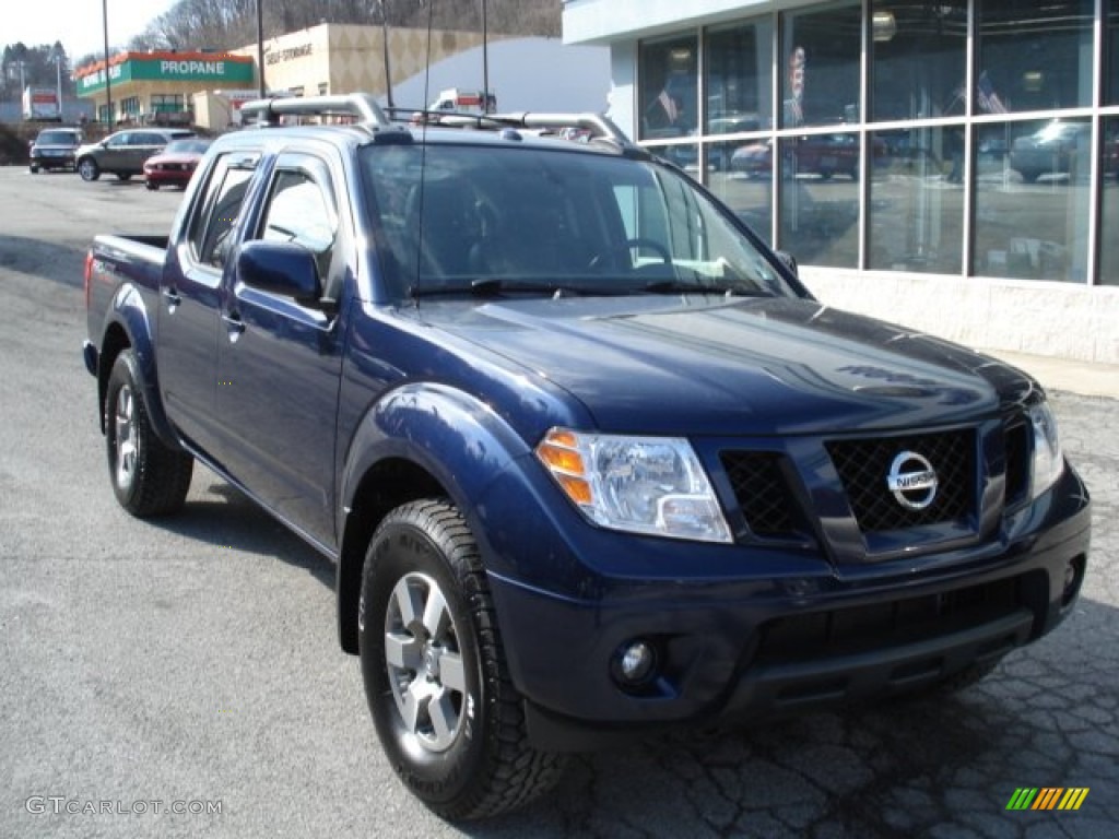 2010 Frontier Pro-4X Crew Cab 4x4 - Navy Blue / Charcoal photo #2