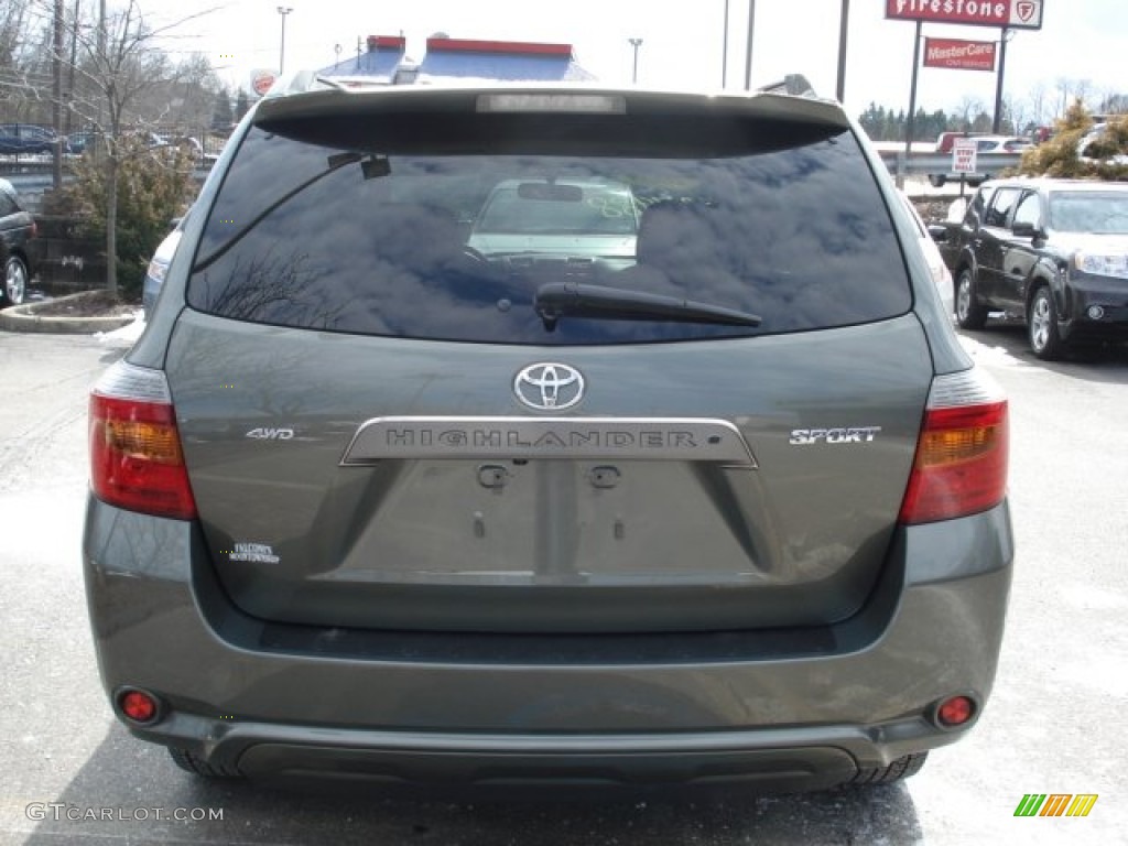 2008 Highlander Sport 4WD - Magnetic Gray Metallic / Ash Gray photo #6