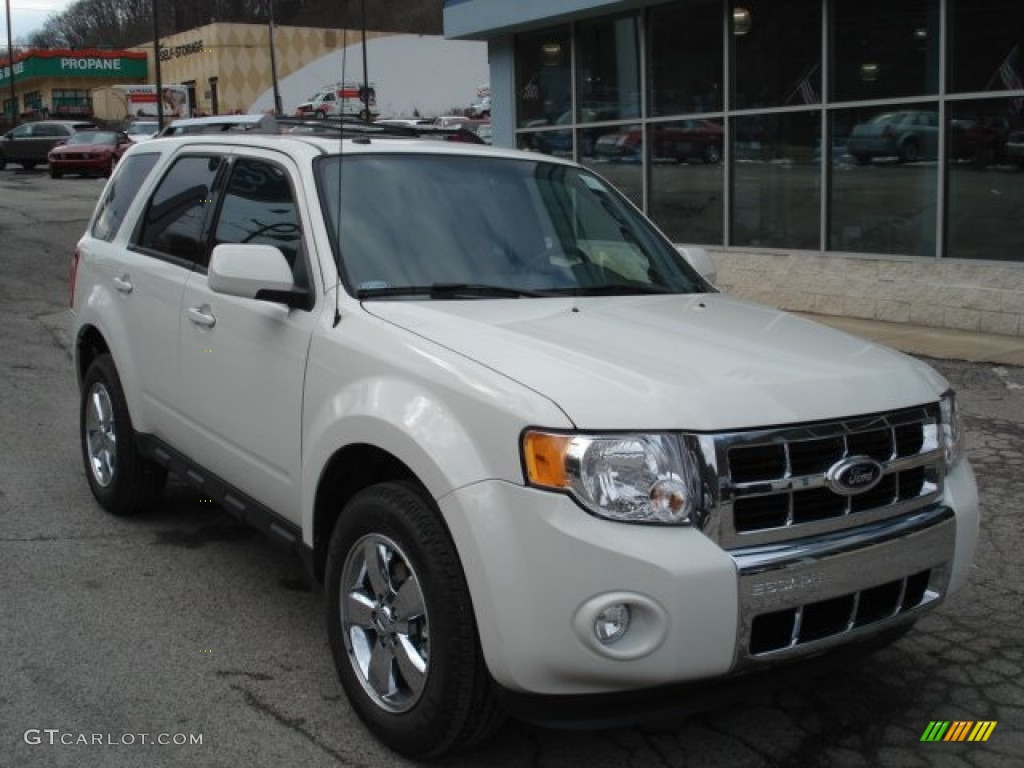 2012 Escape Limited V6 4WD - White Suede / Charcoal Black photo #2