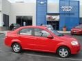 2010 Victory Red Chevrolet Aveo LT Sedan  photo #1