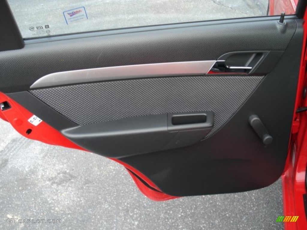 2010 Aveo LT Sedan - Victory Red / Charcoal photo #14