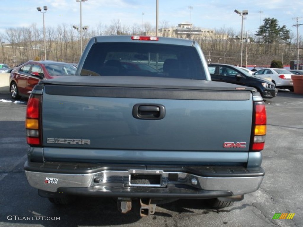 2006 Sierra 1500 SLE Crew Cab 4x4 - Stealth Gray Metallic / Dark Pewter photo #7