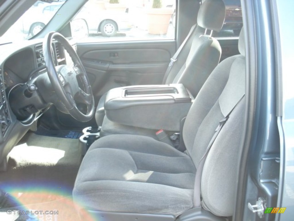 2006 Sierra 1500 SLE Crew Cab 4x4 - Stealth Gray Metallic / Dark Pewter photo #12