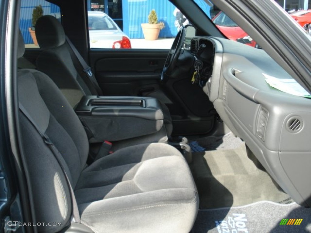 2006 Sierra 1500 SLE Crew Cab 4x4 - Stealth Gray Metallic / Dark Pewter photo #17