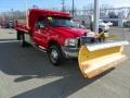 2006 Red Clearcoat Ford F350 Super Duty XL Regular Cab 4x4 Dump Truck  photo #1