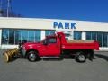 2006 Red Clearcoat Ford F350 Super Duty XL Regular Cab 4x4 Dump Truck  photo #2