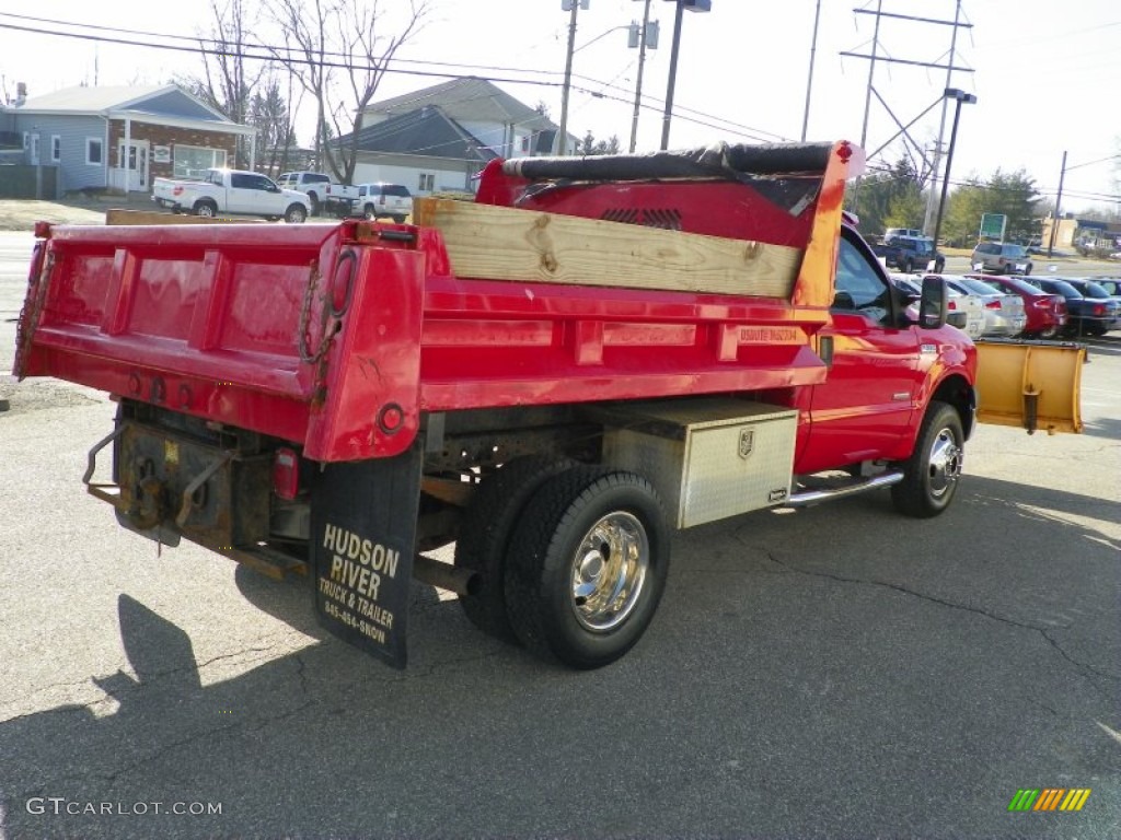 2006 F350 Super Duty XL Regular Cab 4x4 Dump Truck - Red Clearcoat / Medium Flint photo #11
