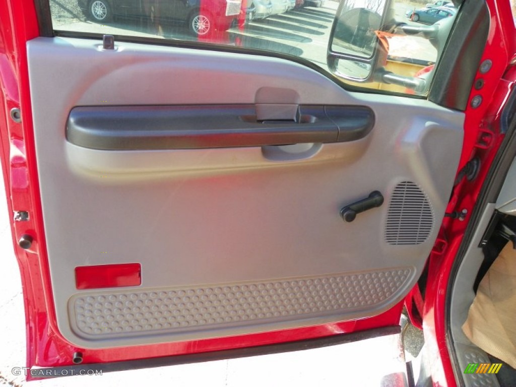 2006 F350 Super Duty XL Regular Cab 4x4 Dump Truck - Red Clearcoat / Medium Flint photo #16