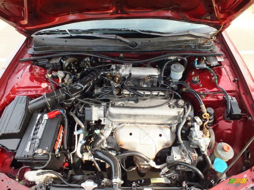 1997 Accord LX Sedan - Bordeaux Red Pearl / Gray photo #24