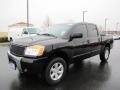 2009 Galaxy Black Nissan Titan LE Crew Cab 4x4  photo #3