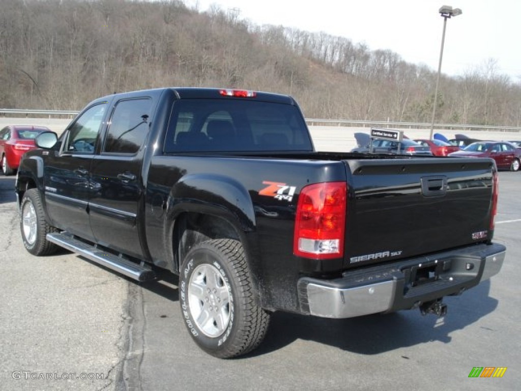 2012 Sierra 1500 SLT Crew Cab 4x4 - Onyx Black / Dark Titanium/Light Titanium photo #8