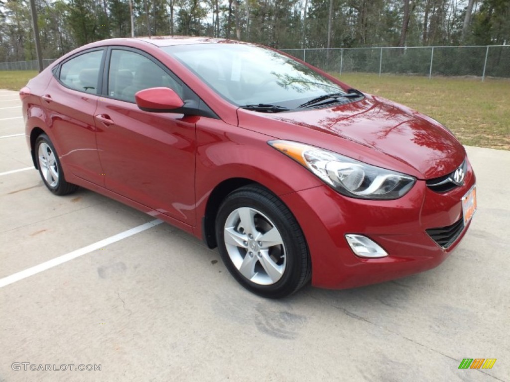 2012 Elantra GLS - Red Allure / Beige photo #1