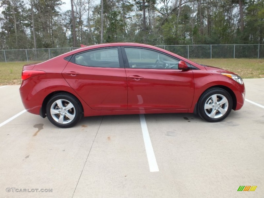 2012 Elantra GLS - Red Allure / Beige photo #2