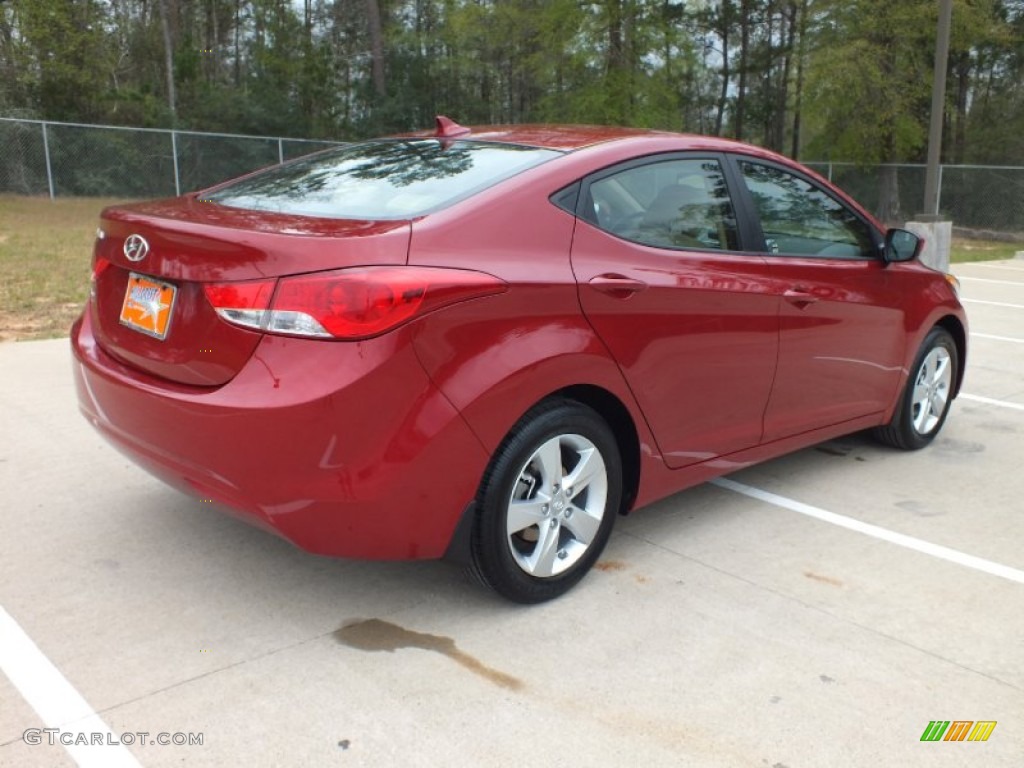 2012 Elantra GLS - Red Allure / Beige photo #5