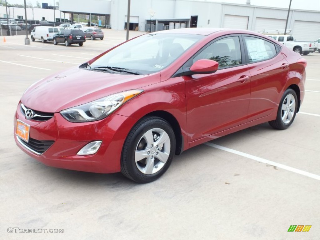 2012 Elantra GLS - Red Allure / Beige photo #10