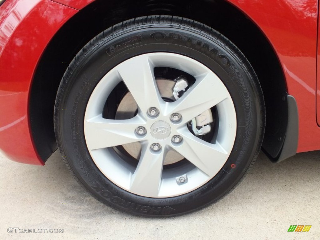 2012 Elantra GLS - Red Allure / Beige photo #12