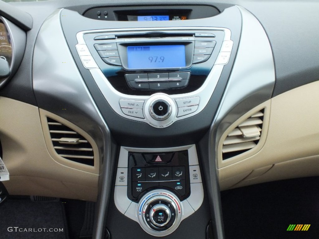 2012 Elantra GLS - Red Allure / Beige photo #14