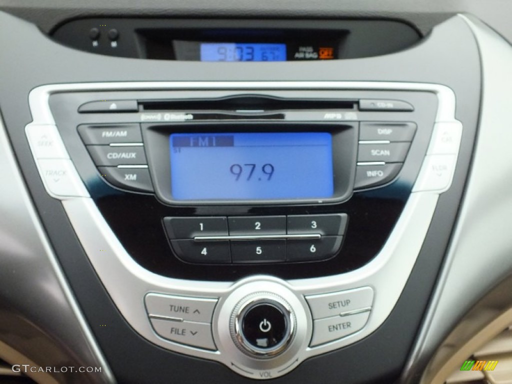 2012 Elantra GLS - Red Allure / Beige photo #15