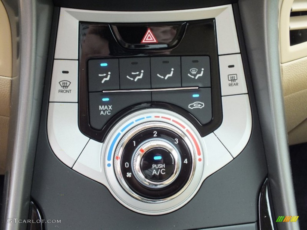 2012 Elantra GLS - Red Allure / Beige photo #16