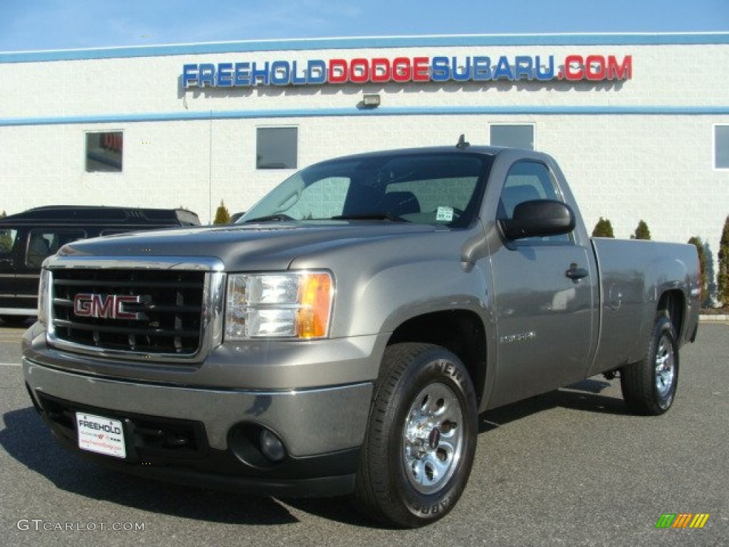 2008 Sierra 1500 Regular Cab - Steel Gray Metallic / Dark Titanium photo #1