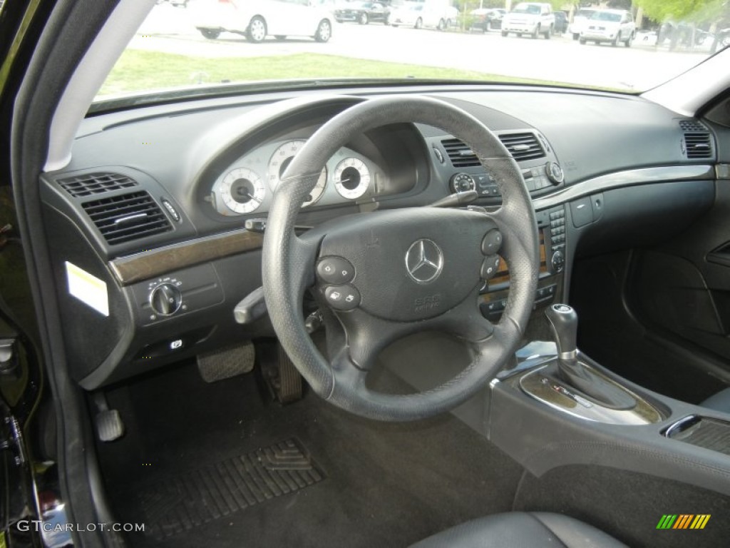 2009 Mercedes-Benz E 350 4Matic Sedan Black Dashboard Photo #61971192