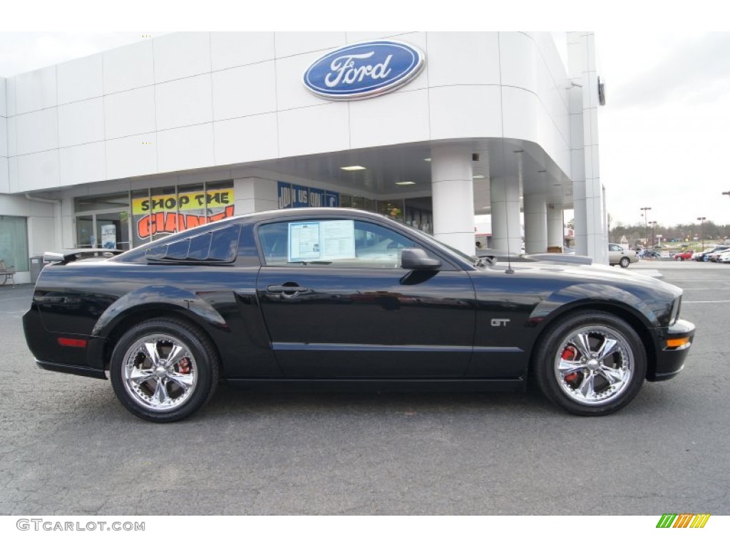 2008 Mustang GT Premium Coupe - Black / Dark Charcoal photo #1