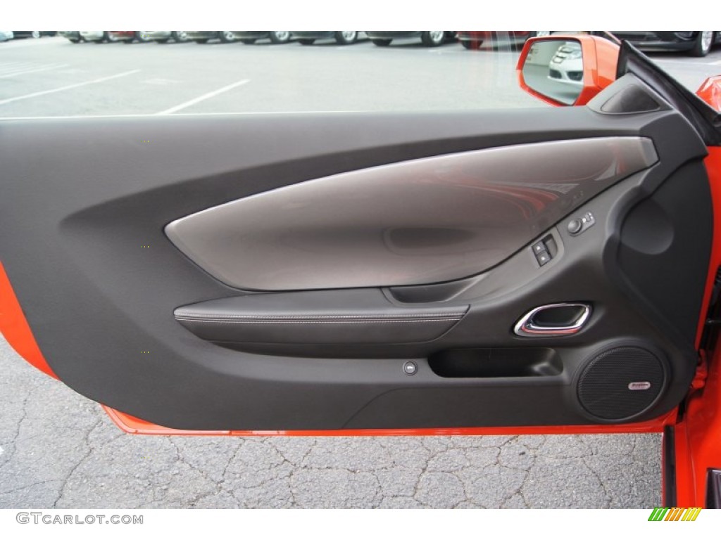 2011 Camaro SS Coupe - Inferno Orange Metallic / Black photo #19
