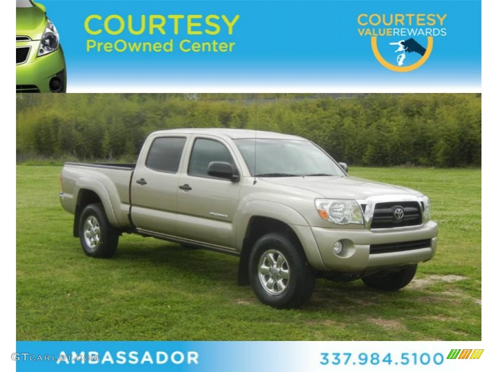 2008 Tacoma V6 PreRunner Double Cab - Desert Sand Mica / Taupe photo #1