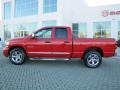 2008 Flame Red Dodge Ram 1500 Laramie Quad Cab  photo #2