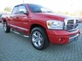 2008 Flame Red Dodge Ram 1500 Laramie Quad Cab  photo #7