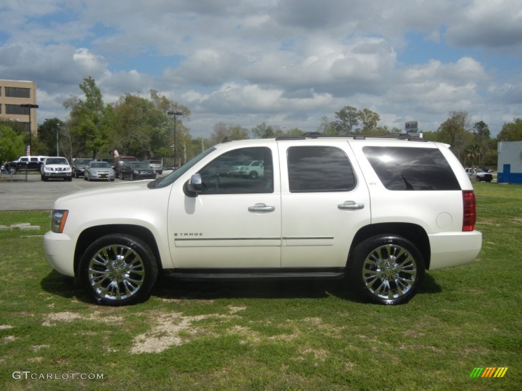 2009 Tahoe LTZ - White Diamond Tricoat / Light Titanium photo #5