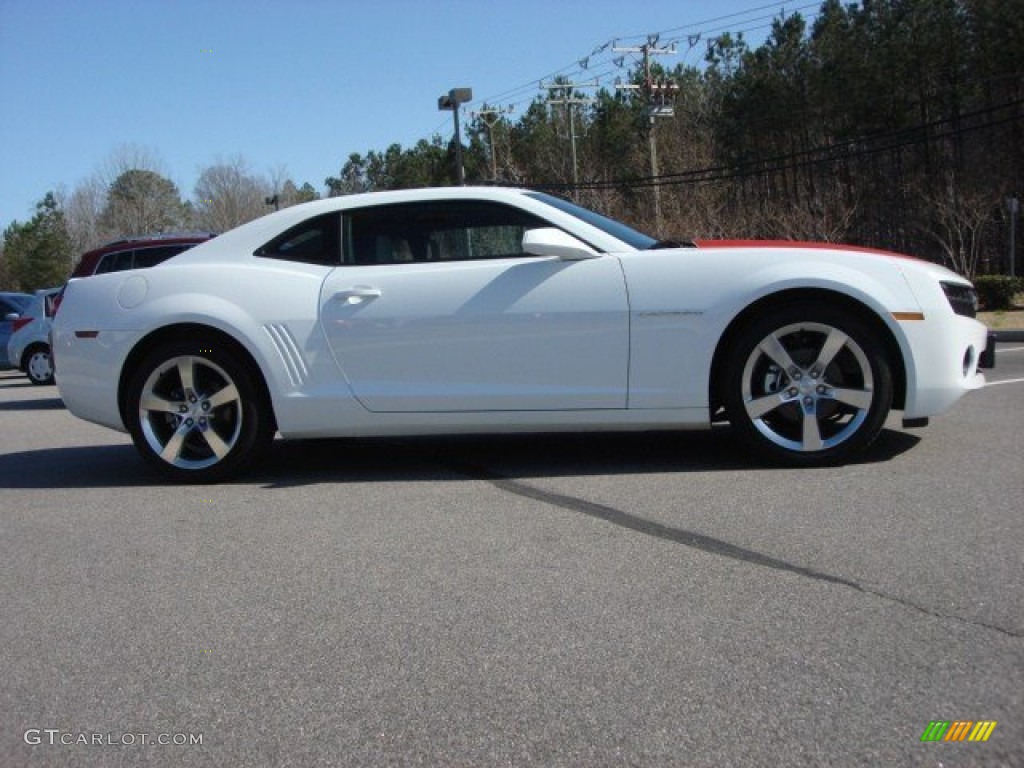 2010 Camaro LT/RS Coupe - Summit White / Beige photo #7