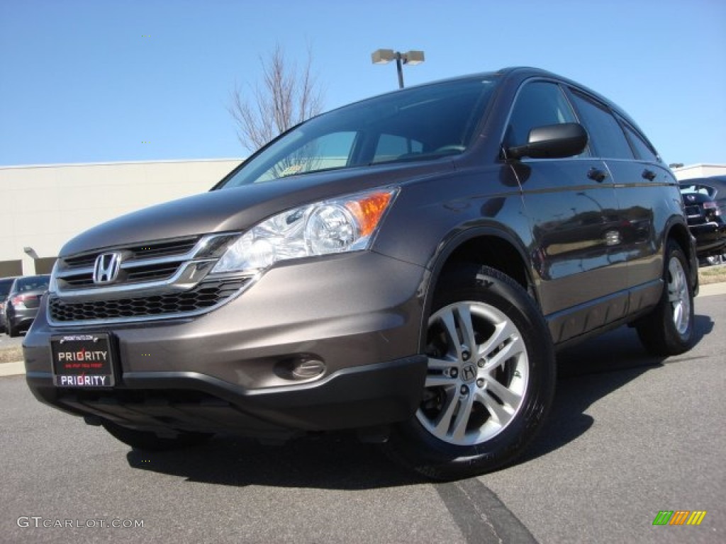 2010 CR-V EX AWD - Urban Titanium Metallic / Black photo #1
